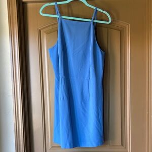 Large Blue Sleeveless Dress